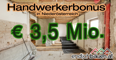 Handwerkerbonus 2018
